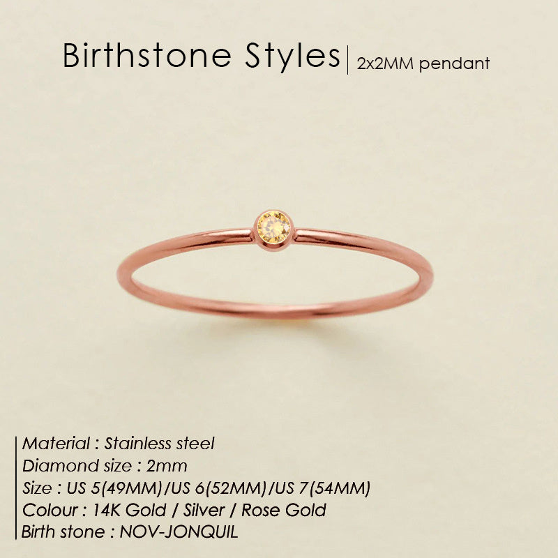 November Light Yellow rose gold