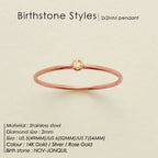 November Light Yellow rose gold