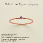 February Violet rose gold