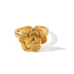 Gold Blooming Rose Ring