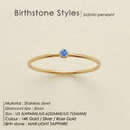 March Light Blue gold