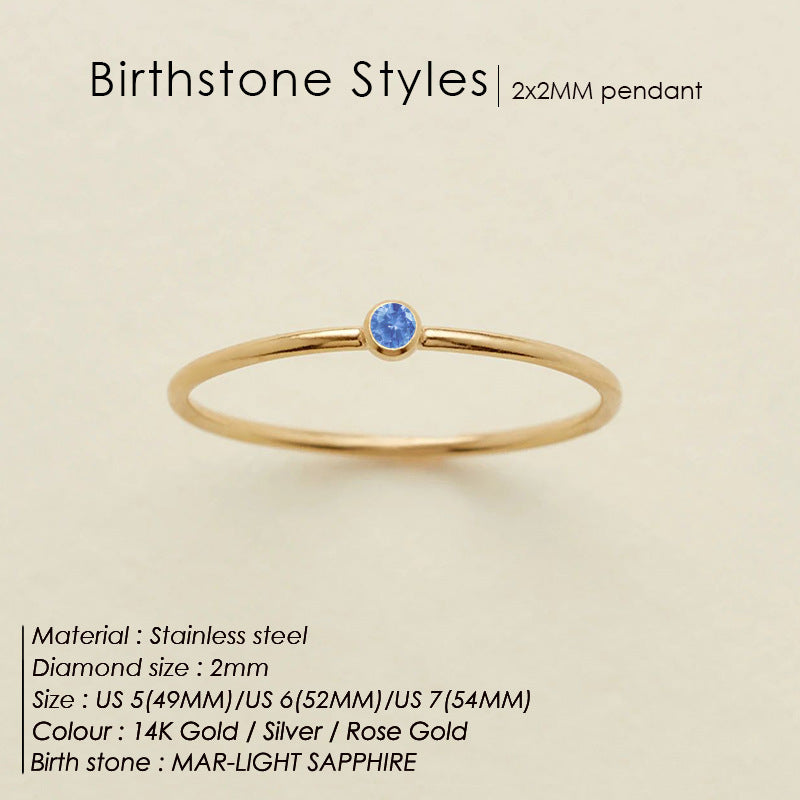 March Light Blue gold