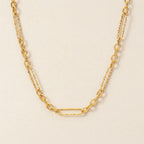 Two-Link Gold Chain Necklace