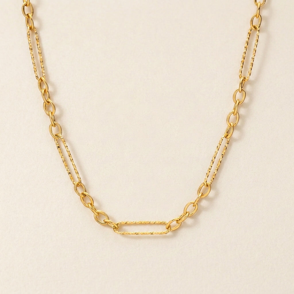Two-Link Gold Chain Necklace
