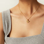 Gold Cherub Angel Pendant Necklace