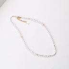 Pearl & Gold Beaded Layered Necklace