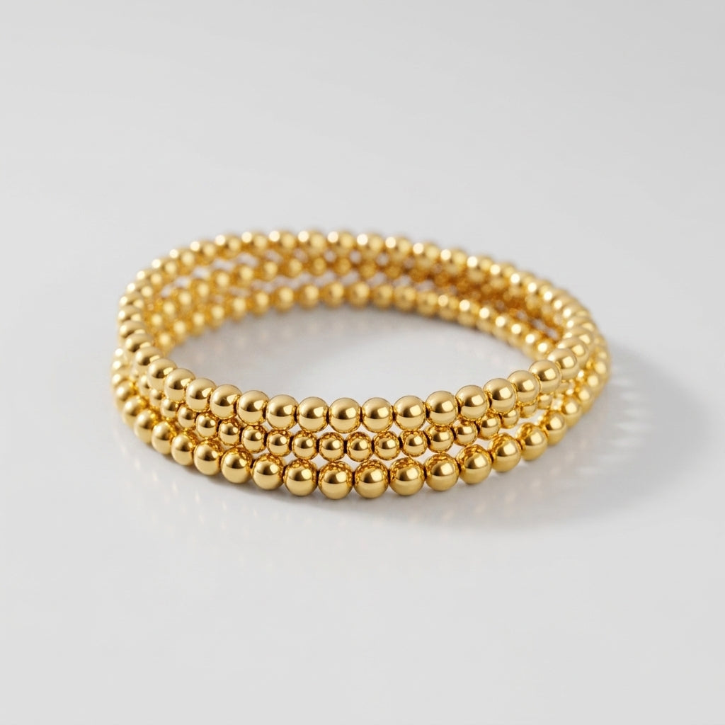 Gold Beaded Bracelet