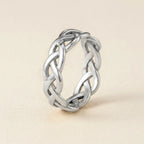 Silver Celtic Braided Band Ring