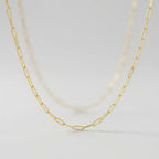 Gold Paperclip Chain Necklace
