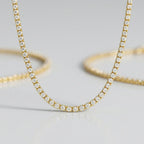 Sparkling Crystal Tennis Necklace
