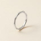 Silver Bamboo Band Ring