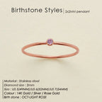 October Pink rose gold