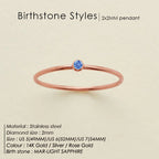 March Light Blue rose gold