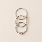 Silver Knot Stacking Ring Set