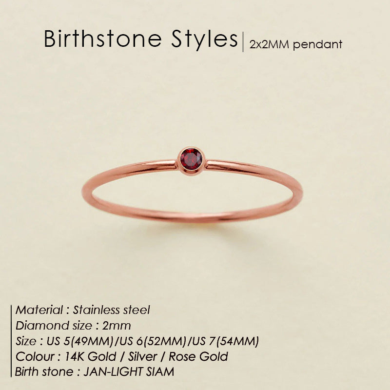 January Red rose gold