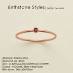 January Red rose gold