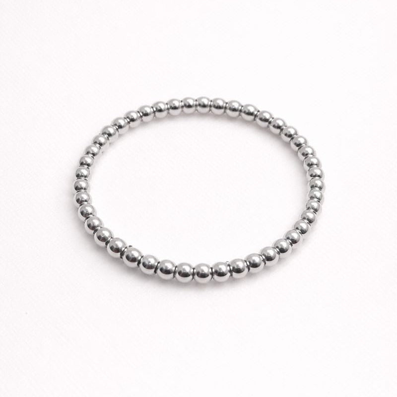 Silver Beaded Bracelet