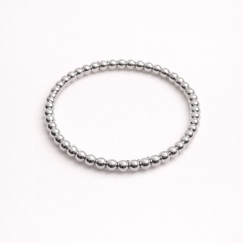 Silver Beaded Bracelet