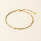 Gold Starlight Cascade Tennis Bracelet