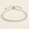 Silver Adjustable Tennis Bracelet
