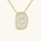 Hailey Bubble Initial Gold Necklace
