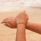 Gold Cuban Link Chain Bracelet