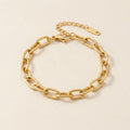 Gold Chunky Paperclip Bracelet