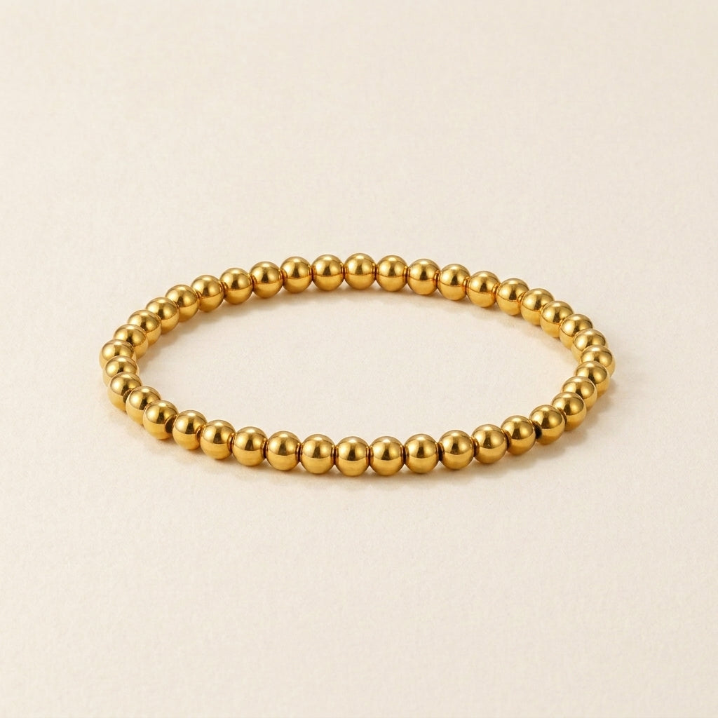 Gold Beaded Bracelet