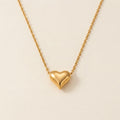 Mini Puffed Heart Necklace