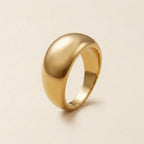 Gold Chunky Dome Statement Ring