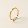 Gold Bamboo Band Ring