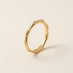 Gold Bamboo Band Ring