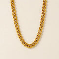 Gold Cuban Link Chain Necklace