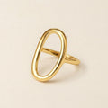 Gold Open Oval Ring