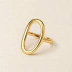 Gold Open Oval Ring