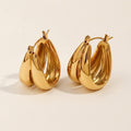 Statement Gold Hoop Earrings