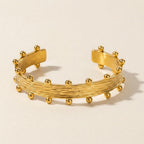 Textured Gold Cuff Bracelet