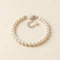 Pearl Beaded Rose Clasp Bracelet