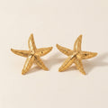 Starfish Gold Earrings