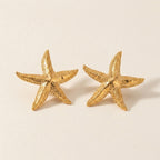 Starfish Gold Earrings