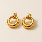 Gold Knot Drop Earrings