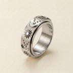 Silver Cosmic Spinner Ring