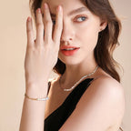 Pearl Paperclip Chain Bracelet