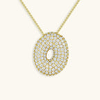Hailey Bubble Initial Gold Necklace