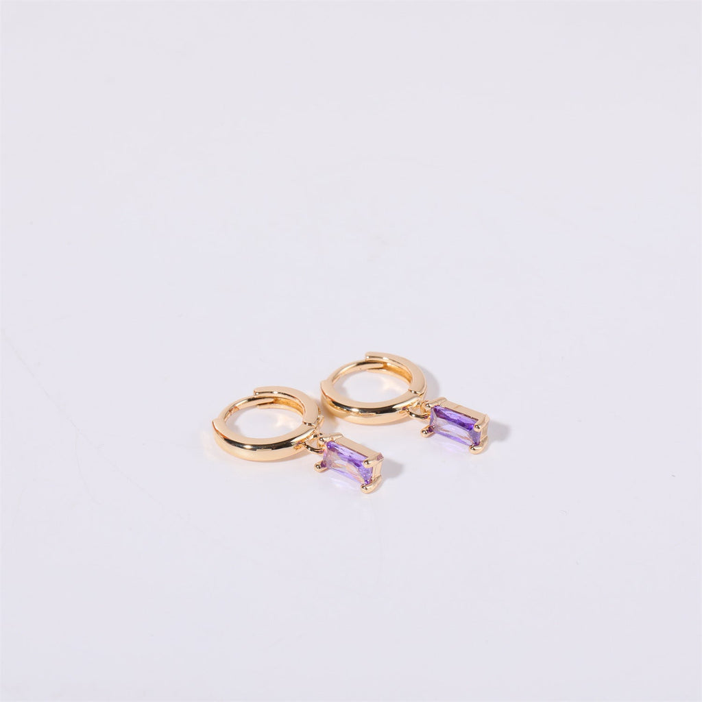 Birthstone Huggies Earrings