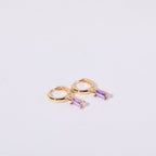 Birthstone Huggies Earrings