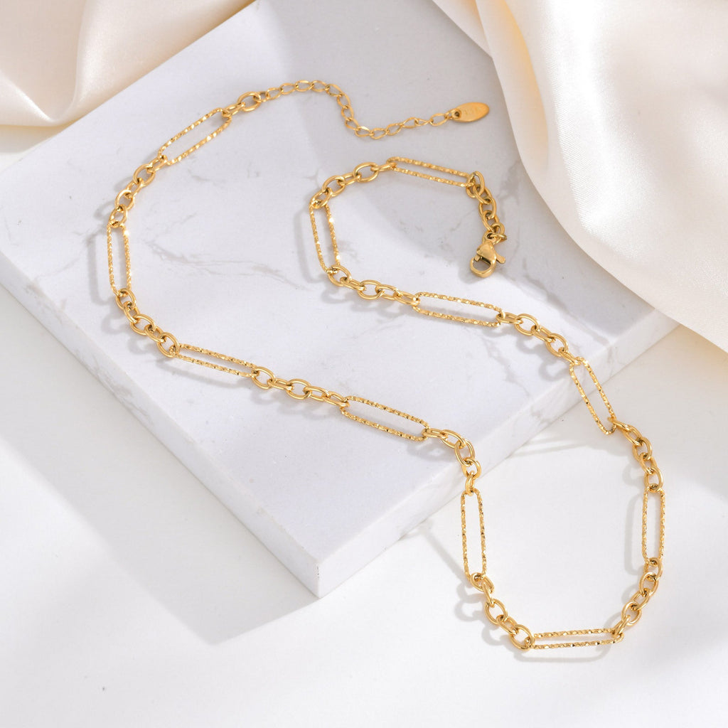 Two-Link Gold Chain Necklace
