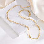 Two-Link Gold Chain Necklace