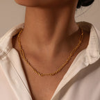 Two-Link Gold Chain Necklace