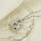 Bubble Letter Initial Necklace